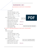 Transformations Part 2 Polytechnic Maths SEM 1 Solutions