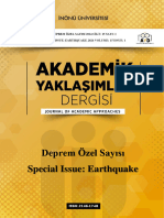 Akademik Yaklaşımlar Dergisi 15 (1-Deprem Özel Sayısı)