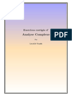 Analyse Complexe: Exercices Corrig Es D'