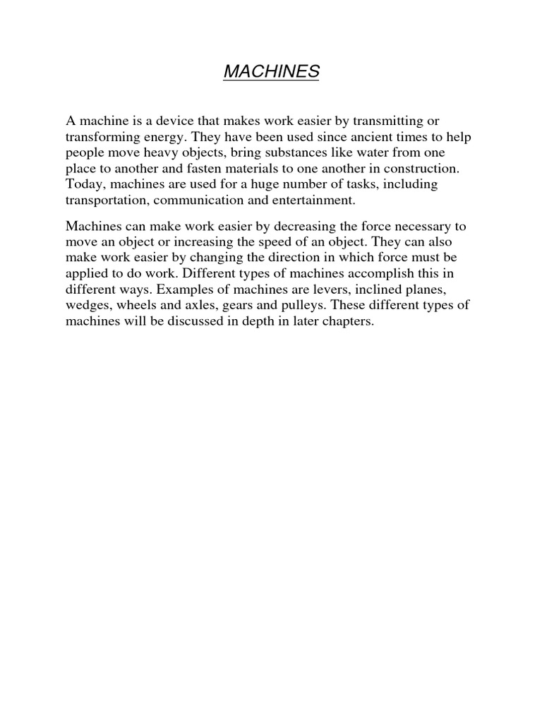Understanding Simple Machines | PDF | Lever | Machines