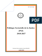 REPUBLIQUE DU TCHAD. Politique Sectorielle de La Justice (PSJ) Financé Par L'union Européenne À Travers PRAJUSTII