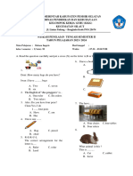 Soal Uts Bahasa Inggris Kelas 1