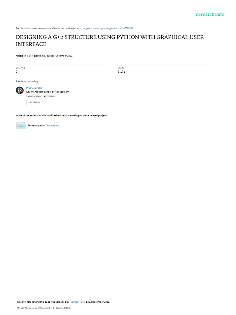 Python GUI for G+2 Structure Design | PDF | Computer Programming ...
