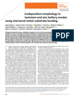 Regulating Electrodeposition Morphology in High-Capacity Aluminium and Zinc Battery Anodes Using Interfacial Metal-Substrate Bonding