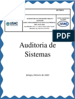 Auditoria de Sistemas