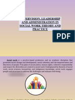 Supervision, Leadership and Administration in Social Work Theory and Practice