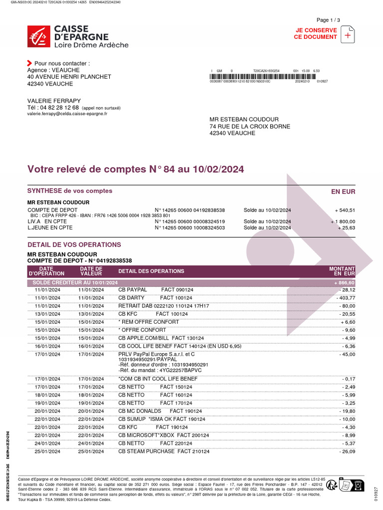 2024 02 10 Ag - 1 14265 - 2024 02 10 | PDF | Banques | Services financiers