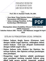 Pendapat Hukum Dan Uji Kepatutan Dari Segi Hukum (14-02-2014)