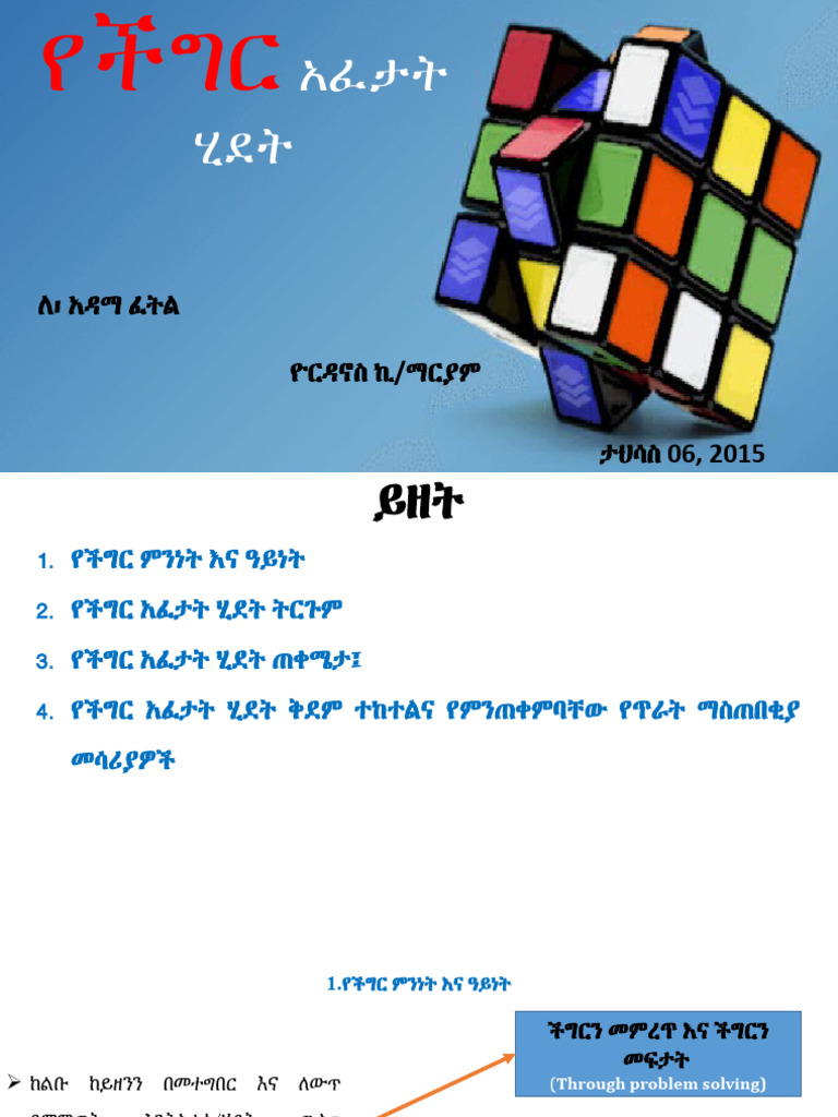 Problem Solving Steps | PDF