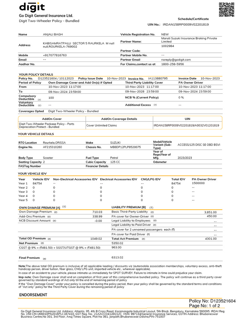 D123521604 1147951086105820 Schedulesc | PDF | Insurance | Liability ...