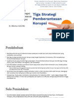 Trisula Strategi Pemberantasan Korupsi KPK Untuk Visi Indonesia