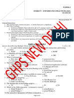 Class XI Ip Qpaper For Students