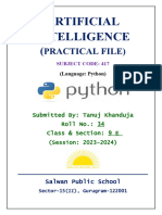 G-9 AI Practical Assessment (Python) 2023-24