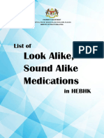 List of Look Alike Sound Alike Medications HEBHK June2022