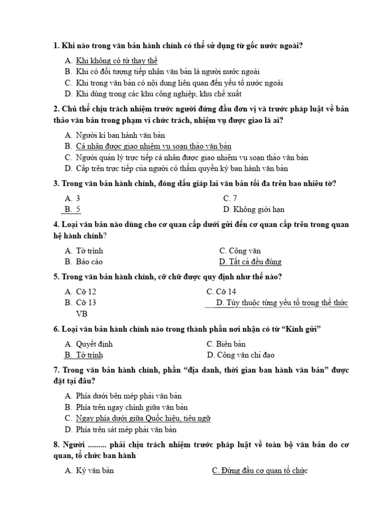 trắc nghiệm stvb | PDF