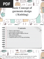 Class - 1&2 Basic Concept of Garments Design (Knitting)