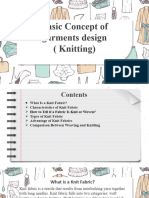 Class - 1&2 Basic Concept of Garments Design (Knitting)