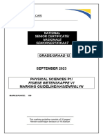 Phys Sciences p1 Memo Gr12 Sept 2023 - Afr+english