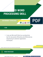 4 Advance Word Processing Skill