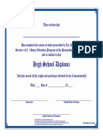 Home Education Diploma and Definitions