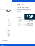 Cylindrical Roller Thrust Bearings: Dimensions