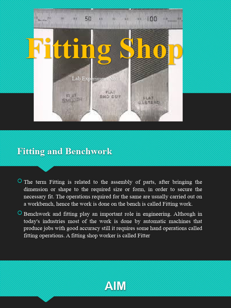 Fitting Shop Experiment Procedure | PDF | Metalworking | Tools