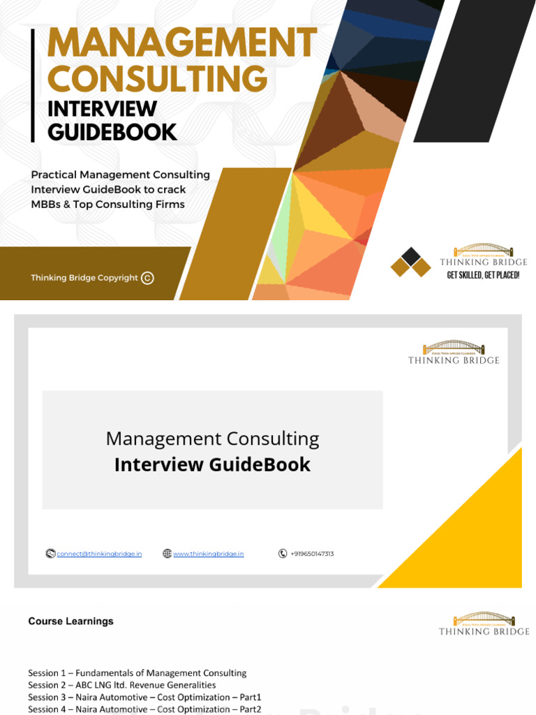 Tb Management Consulting Revision Manual Pdf Consultant Learning