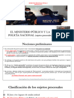 s3 El Ministerio Público y La Policía Nacional (Sujetos Procesales)