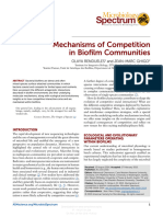 Mechanisms of Competition in Biofilm Communities