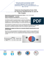 Informe Sociolinguistico de Alta Verapaz