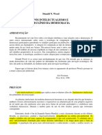 Pós Intelectualismo e o Declínio Da Democracia