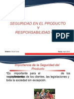 Seguridad en El Producto y Responsabilidad Civil