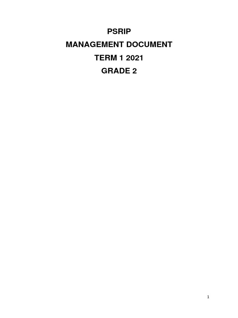 Gr 2 Term 1 2021 Psrip Efal Management Document Pdf Reading