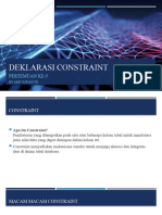 Deklarasi Constraint