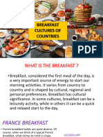 Breakfast Cultures of Countries - 072219