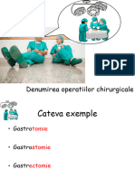 Denumirea Operatiilor Chirurgicale