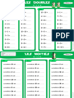 Doubles Moities Niveau 1 A 10 Et Bonus en Lien Avec Le Jeu Educatif