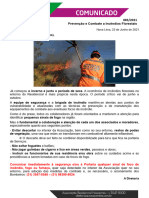 Comunicado 083 - 2021 - Prevenção e Combate A Incêndios Florestais