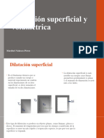 Dilatación Superficial y Volumétrica