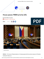 House Passes PBBM Priority Bills - Philippine News Agency