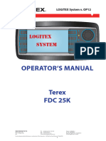 Manual Display Terex FDC 25K