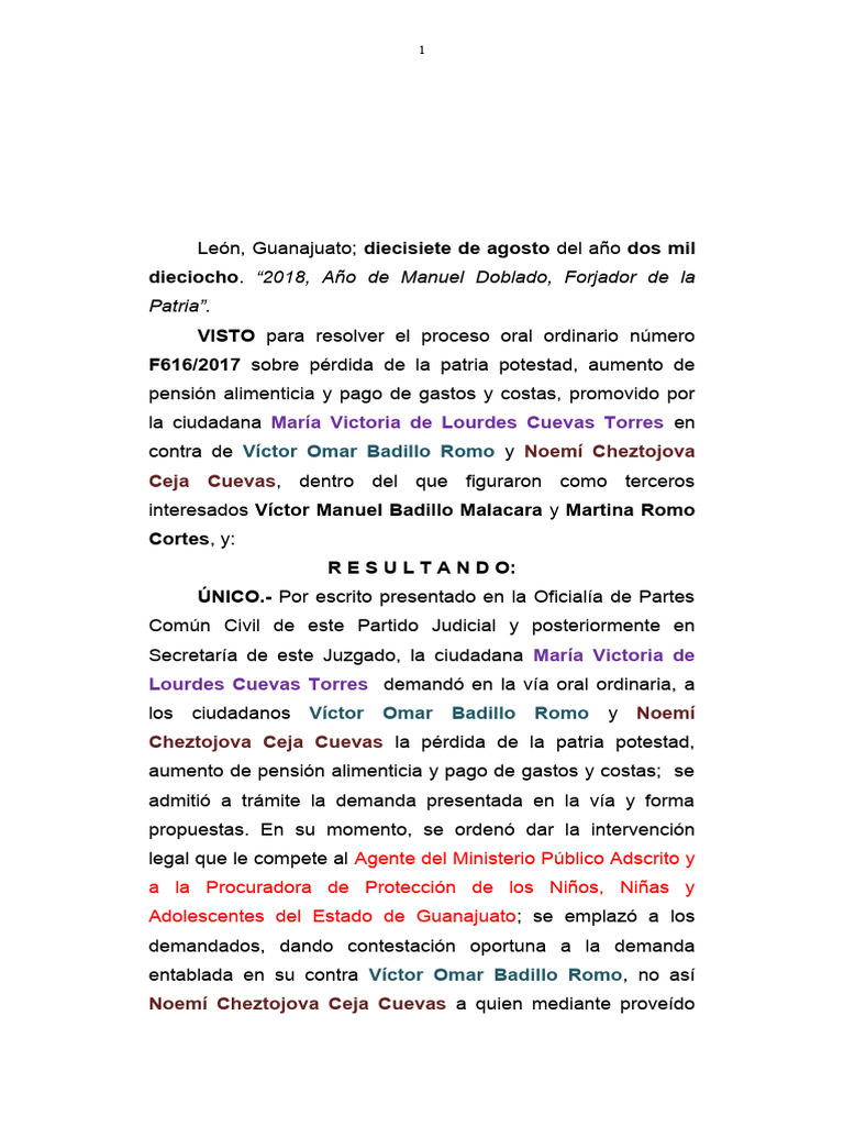 616-17 Sentencia Definitiva | PDF | Evidencia (ley) | Justicia
