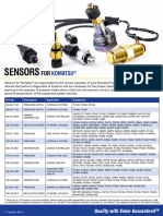 F 720 362 Rev. A Sensors For Komatsu