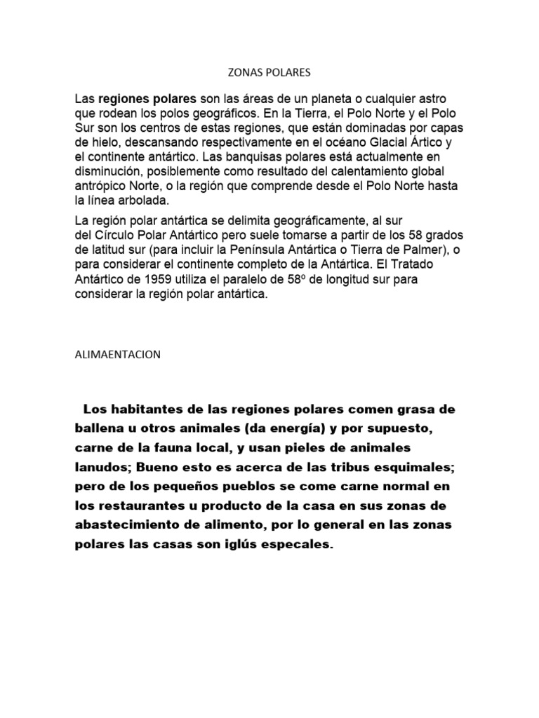ZONAS POLARES, Templada y Tropical | PDF | Zona tropical | Clima