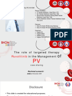 The Role of Targeted Therapy Ruxolitinib in The Management of PVcase Sharing