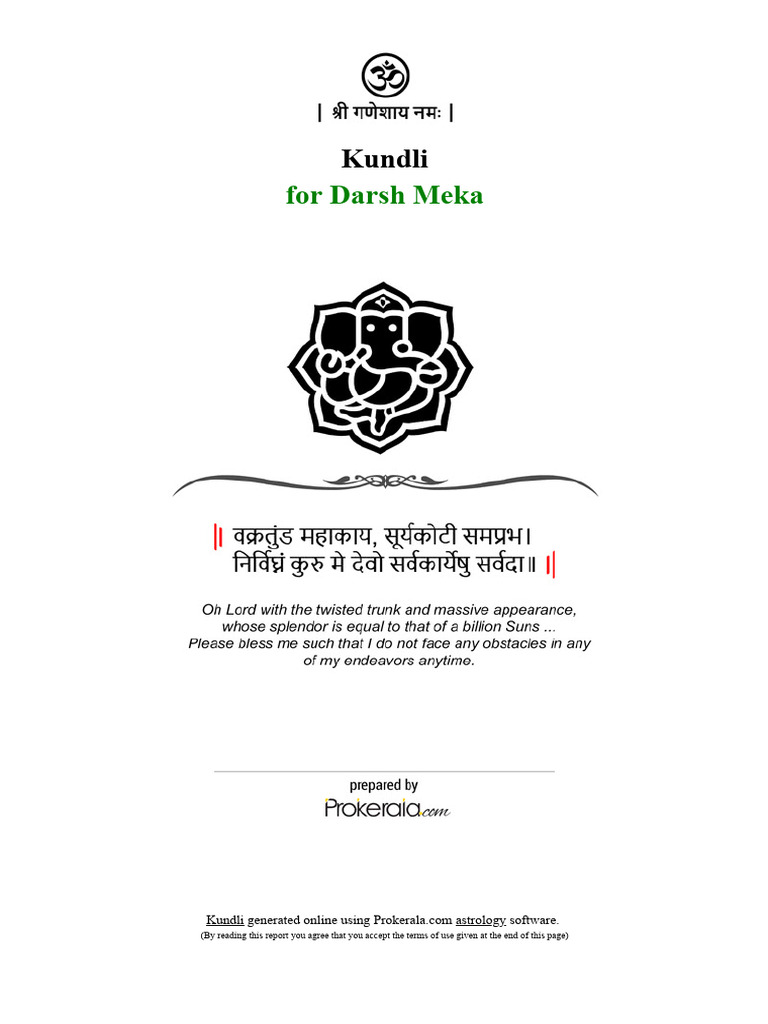 Basic Horoscope en | PDF | Planets In Astrology | Hindu Astrology