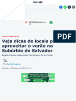 Subúrbio de Salvador - Dicas de Passeios