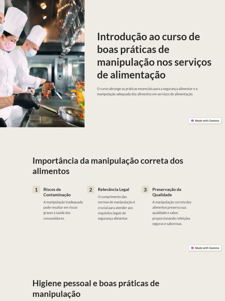 Segurança Alimentar em Serviços de Alimentação | PDF | Segurança dos ...