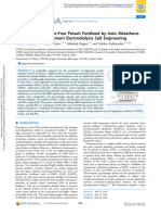 Synthesis of Chloride-Free Potash Fertilized by Ionic Metathesis Using Four-Compartment Electrodialysis Salt Engineering