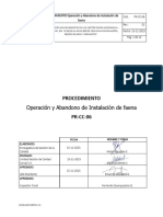 Pr-cc-06 Operación y Abandono Instalación de Faena